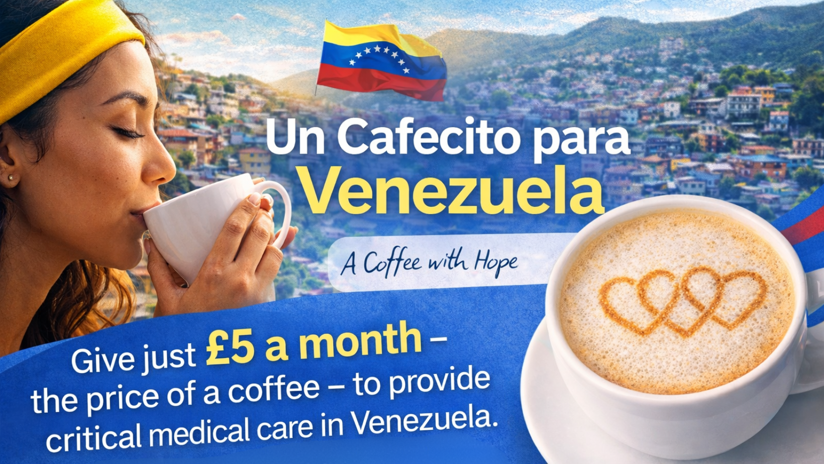 Un cafecito para venezuela banner